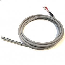 PT100, -50...+200C, 6x150mm, B-class, 3-wires, 5m silicone