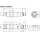 S50-MR-5-F01-PP fotoandur, 10-30DC, M18 metallkorpus, vastuvõtja, LED, radial, 0...20m, PNP, NO/NC, M12 pistik